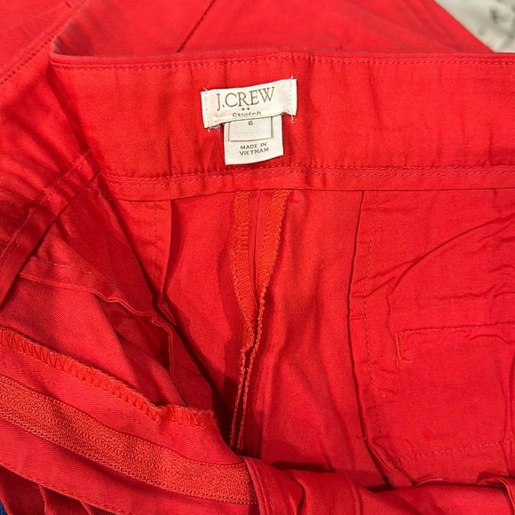 J. CREW City Fit Stretch Straight Leg Slim Stretch Ankle Pant in Red Flame — 6 - Picture 2 of 3